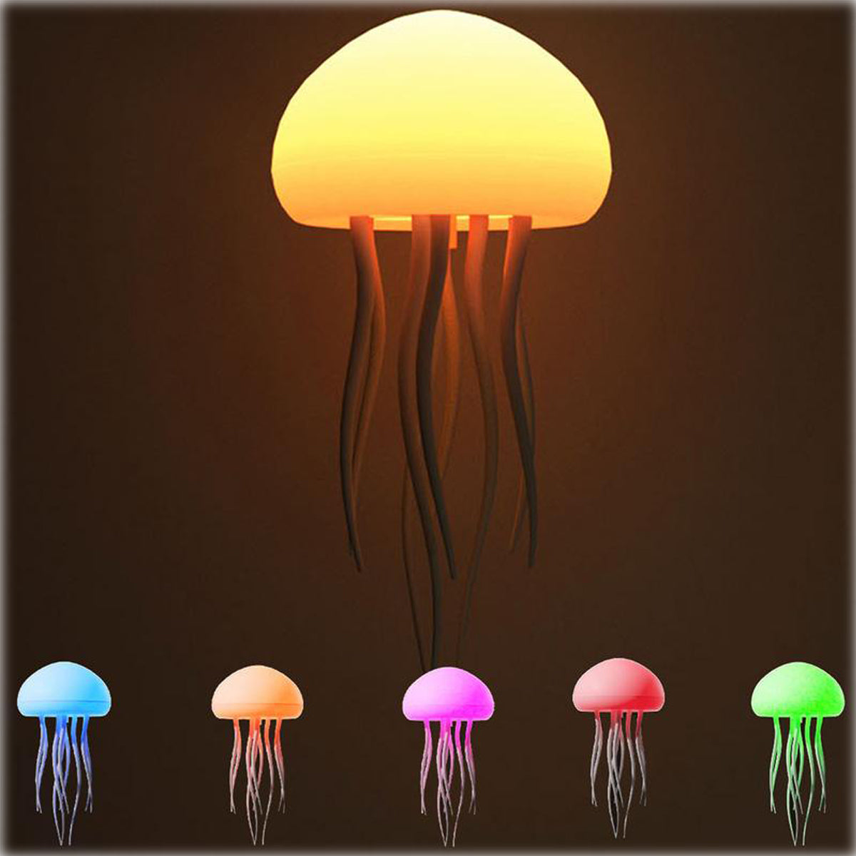 LED Jellyfish Lamp | RGB - Voice Control - Touch Sensor & Rechargeable