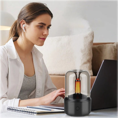 Mini USB Aroma Diffuser & Humidifier | Essential Oil - Night Light - Cold Mist for Home & Relaxation